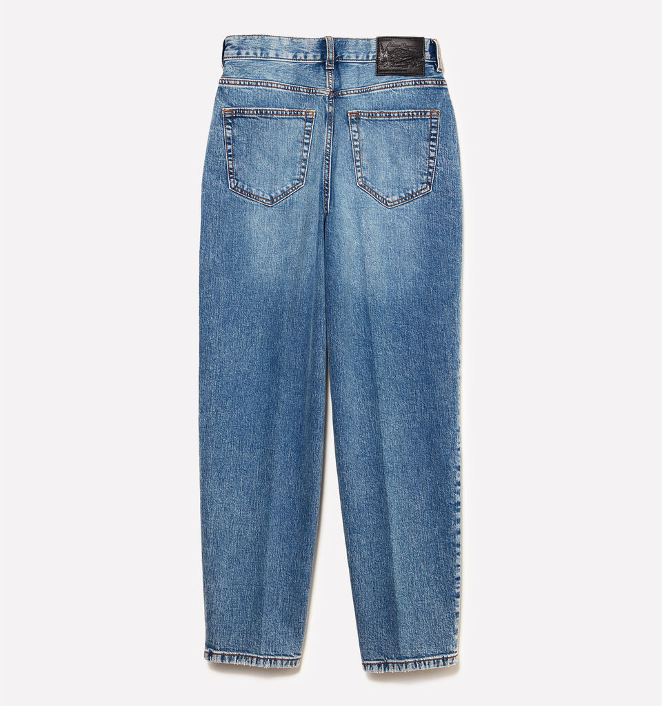 Bluejeans im Mom-Fit-Stil 69 - mom fit und boyfriend jeans für damen - Blau | Sisley image number 6